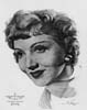 1934 (7th) Best Actress Volpe Sketch: Claudette Colbert
