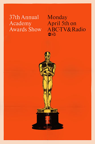 1964 (37th) Academy Award Ceremony Poster