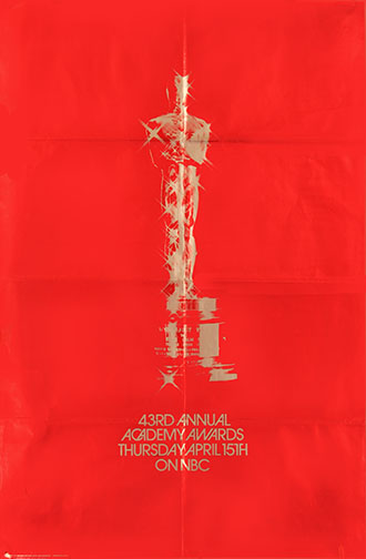 1970 (43rd) Academy Award Ceremony Poster