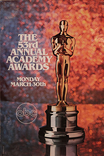 1980 (53rd) Academy Award Ceremony Poster