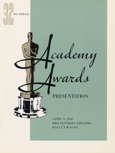 1959 (32nd) Academy Award Ceremony Program
