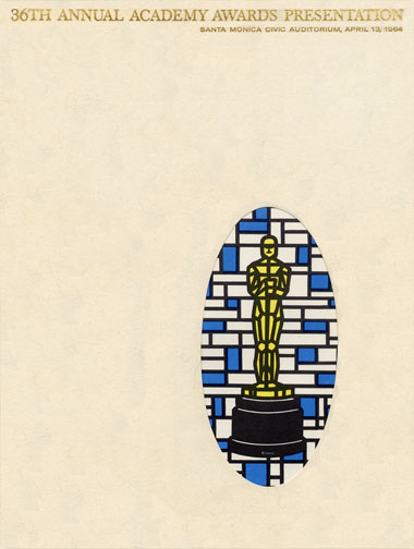 1963 (36th) Academy Award Ceremony Program
