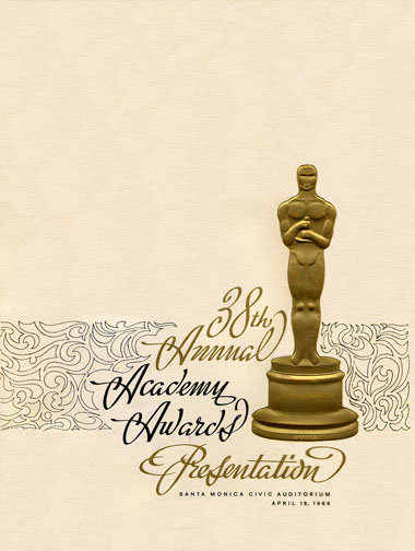 1965 (38th) Academy Award Ceremony Program