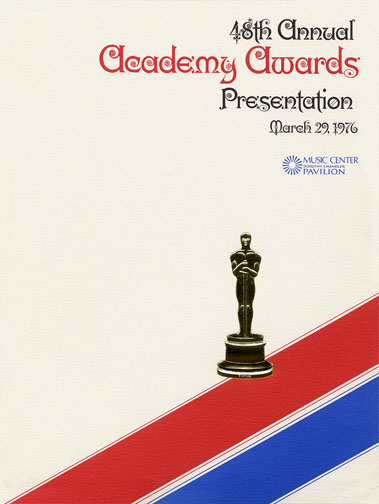 1975 (48th) Academy Award Ceremony Program