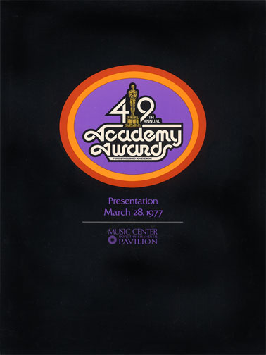 1976 (49th) Academy Award Ceremony Program