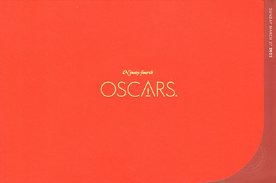 2021 (94th) Academy Award Ceremony Program