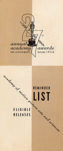 1954 (27th) Reminder List