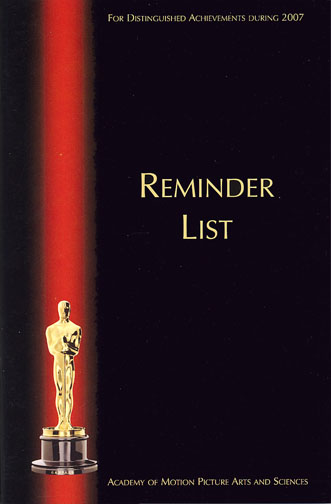 2007 (80th) Reminder List